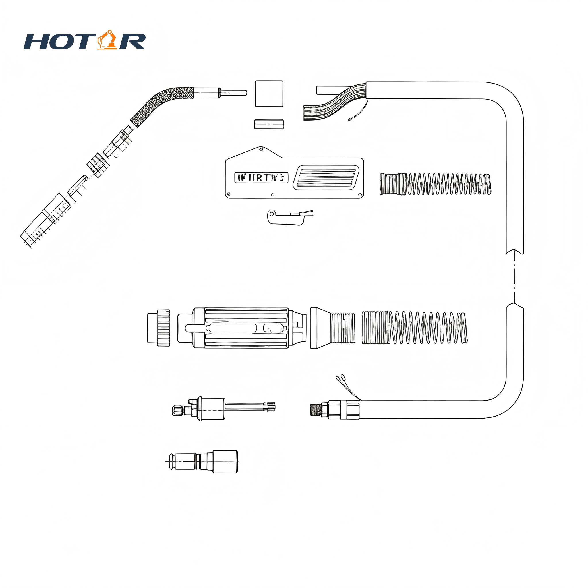 HRTW-4 Air-Cooled Welding Torch