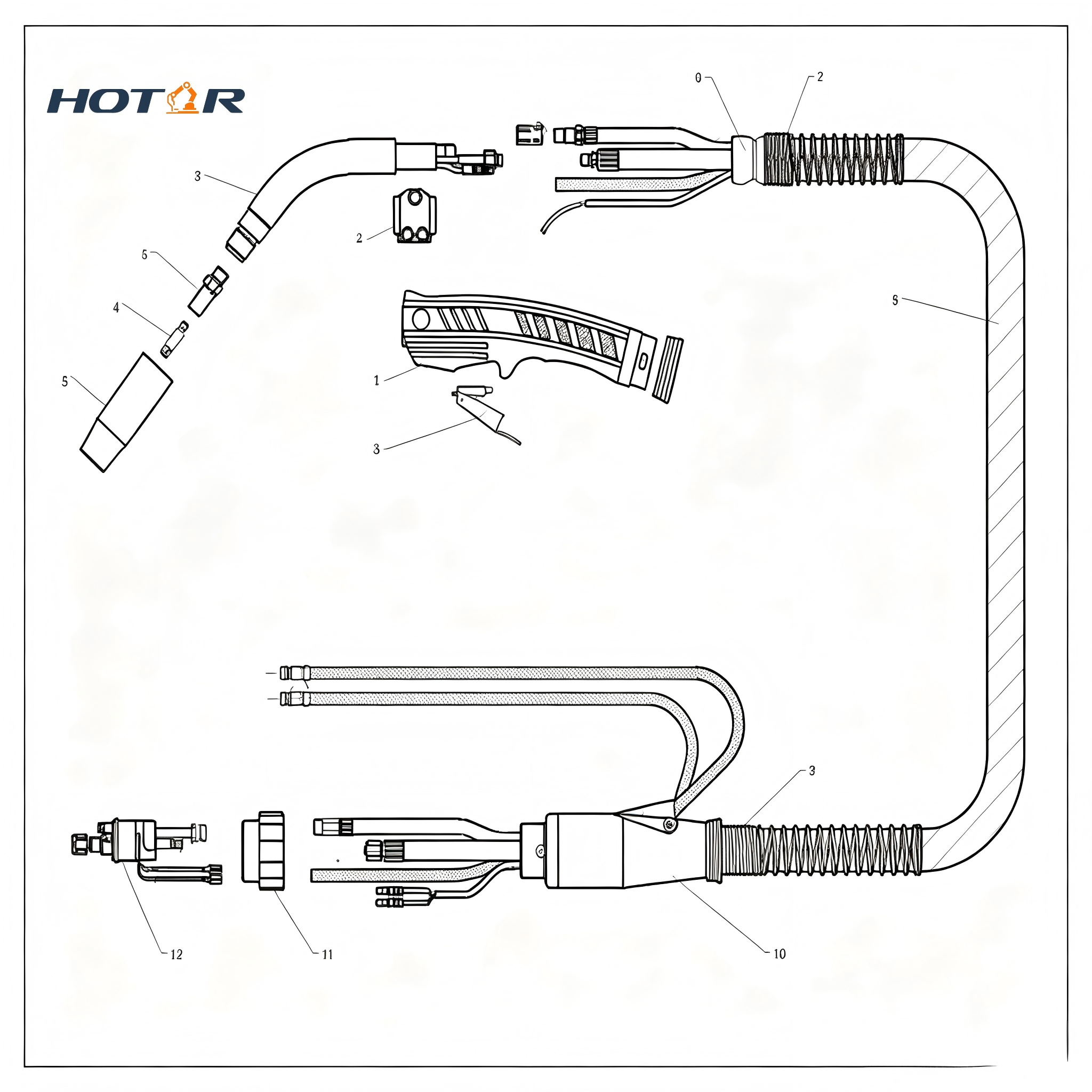 HRMAXI4000-Water-Cooled-Welding-Torch