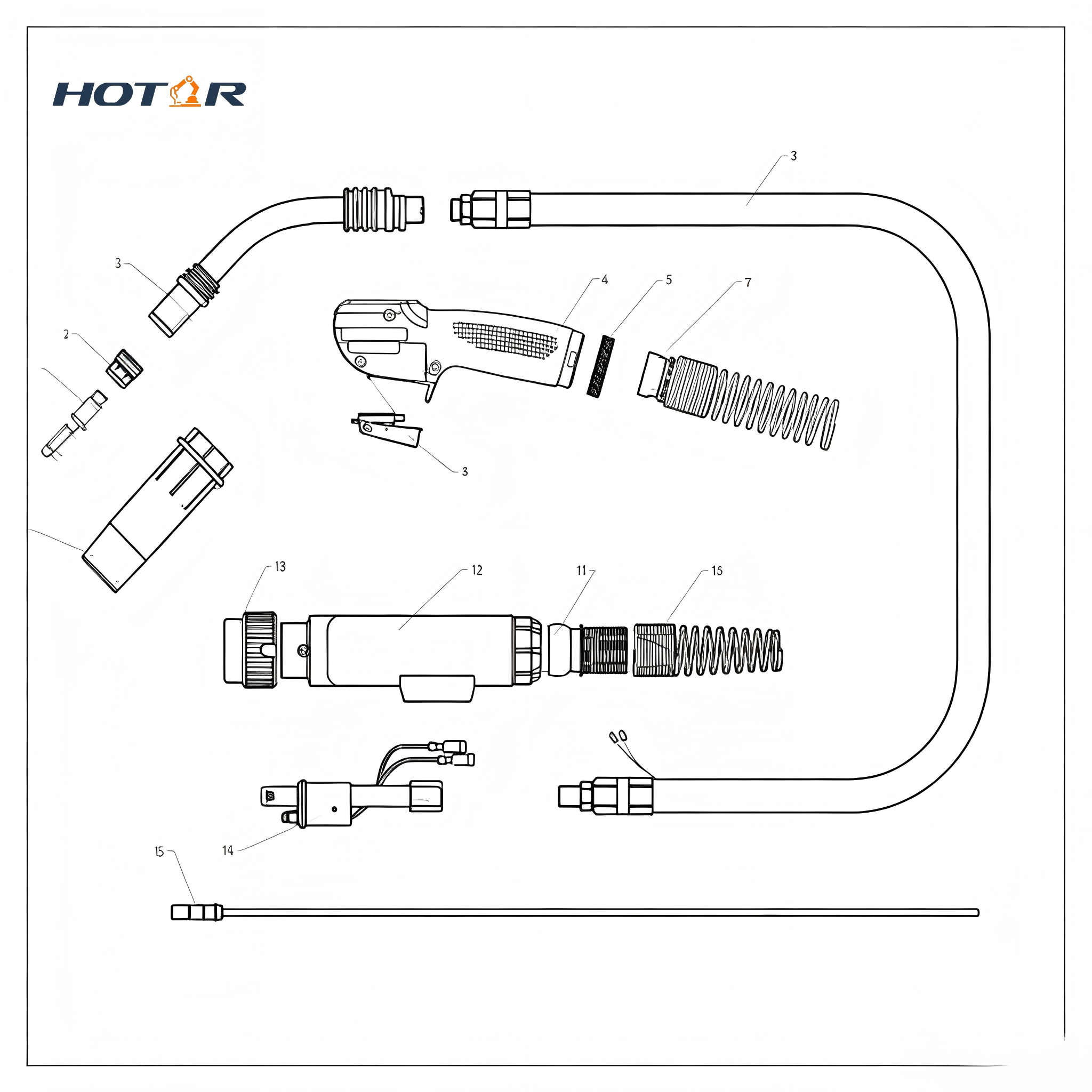 HRPMT42-Air-Cooled-Welding-Torch
